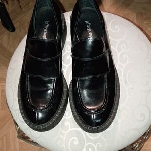 Jeffrey Campbell Shiny Black Loafers